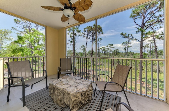 8409 Placida Rd Unit 206, Placida, FL 33946 - sunroom with ceiling fan
