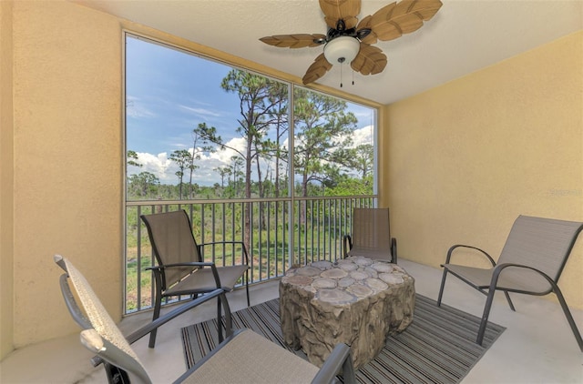 8409 Placida Rd Unit 206, Placida, FL 33946 - sunroom / solarium with a ceiling fan and healthy amount of natural light