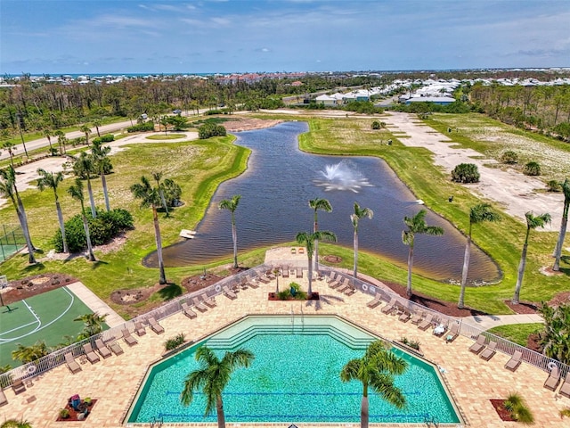 8409 Placida Rd Unit 206, Placida, FL 33946 - drone / aerial view of a nearby body of water and a pool area
