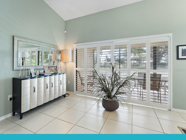 114 Southampton Pl N Unit 237, Venice, FL 34293 - living area with tile patterned floors and baseboards