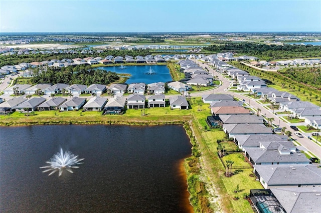 12816 Morning Mist Pl, Venice, FL 34293 - aerial perspective of suburban area with a large body of water