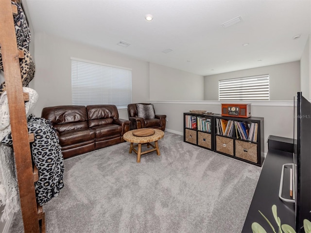 15364 Isla Palma Ln, Nokomis, FL 34275 - living room with carpet and baseboards