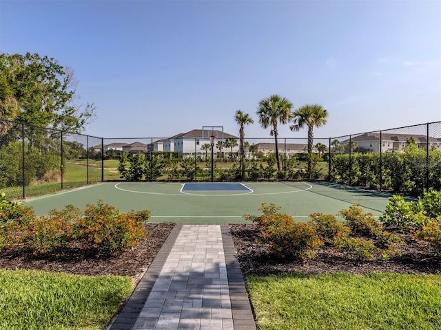 15364 Isla Palma Ln, Nokomis, FL 34275 - view of basketball court with community basketball court and a residential view