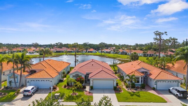 4378 Summertree Rd, Venice, FL 34293 - aerial perspective of suburban area featuring a nearby body of water