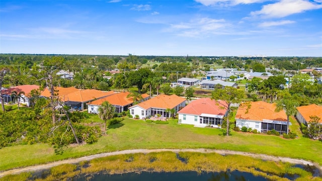 4378 Summertree Rd, Venice, FL 34293 - aerial perspective of suburban area featuring a nearby body of water