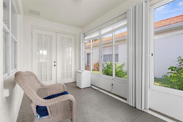 4378 Summertree Rd, Venice, FL 34293 - sunroom / solarium featuring french doors and plenty of natural light