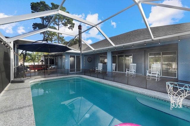 2769 Dode Ave, North Port, FL 34288 - swimming pool featuring a patio and a lanai