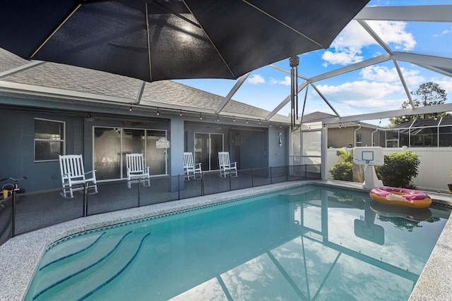 2769 Dode Ave, North Port, FL 34288 - outdoor pool featuring a patio and a lanai