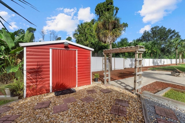 2769 Dode Ave, North Port, FL 34288 - view of shed featuring a fenced backyard