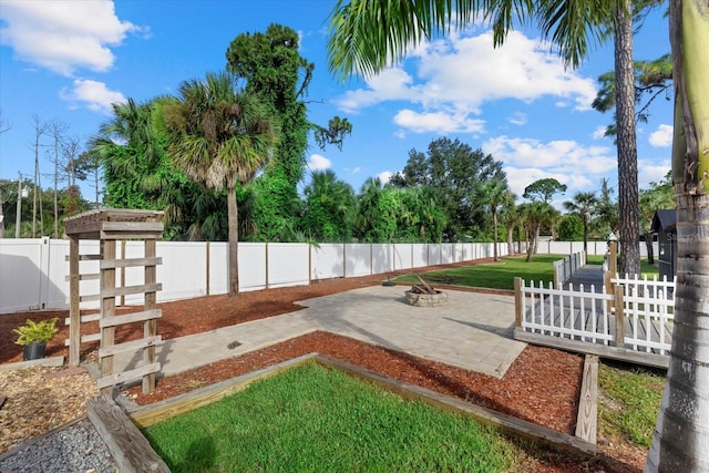 2769 Dode Ave, North Port, FL 34288 - view of yard with a patio