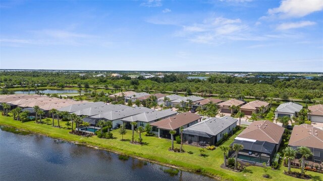 13486 Nobilio St, Venice, FL 34293 - aerial view of residential area with a large body of water