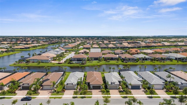 13486 Nobilio St, Venice, FL 34293 - aerial perspective of suburban area featuring a large body of water
