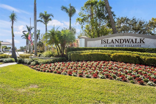 13486 Nobilio St, Venice, FL 34293 - community / neighborhood sign featuring a lawn