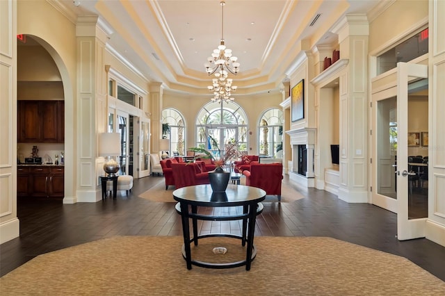13486 Nobilio St, Venice, FL 34293 - community lobby with a decorative wall and ornamental molding