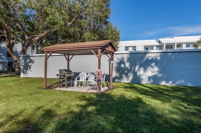 418 Cerromar Ct Unit 158, Venice, FL 34293 - view of yard with a gazebo and a patio