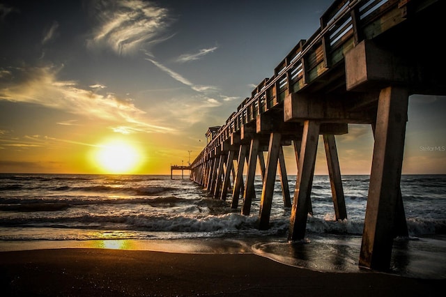418 Cerromar Ct Unit 158, Venice, FL 34293 - water view featuring a pier and nearby beach