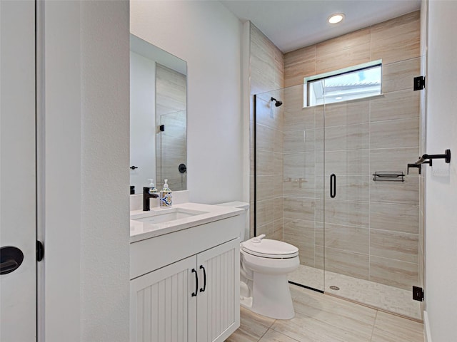 12705 Pinnacle Ln, Venice, FL 34293 - full bath with vanity, toilet, and a shower stall