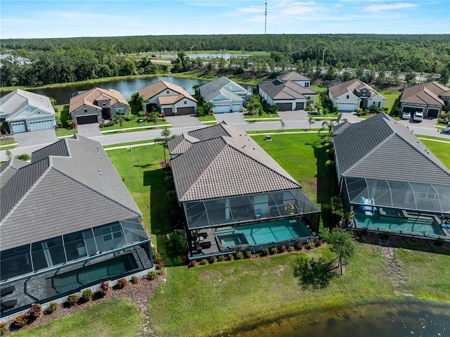 13056 Steinhatchee Loop, Venice, FL 34293 - aerial perspective of suburban area with a nearby body of water and a forest