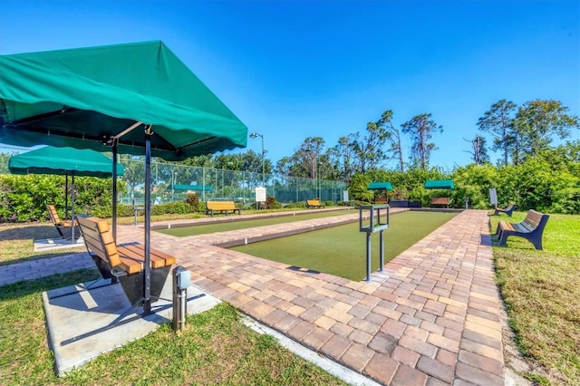 5018 Bella Terra Dr, Venice, FL 34293 - view of home's community featuring a bocce ball area