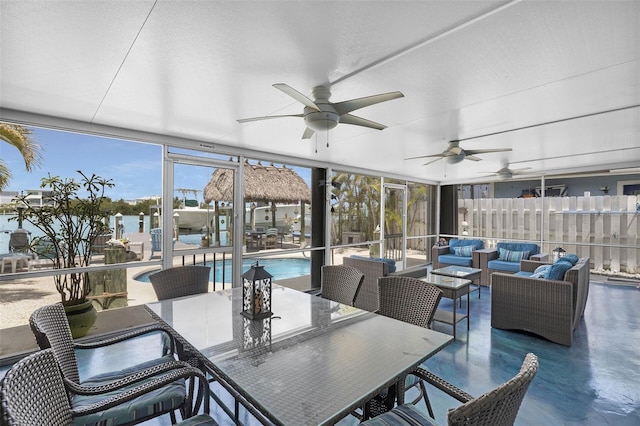 8 Sadowski Cswy, Key Colony Beach, FL 33051 - view of sunroom