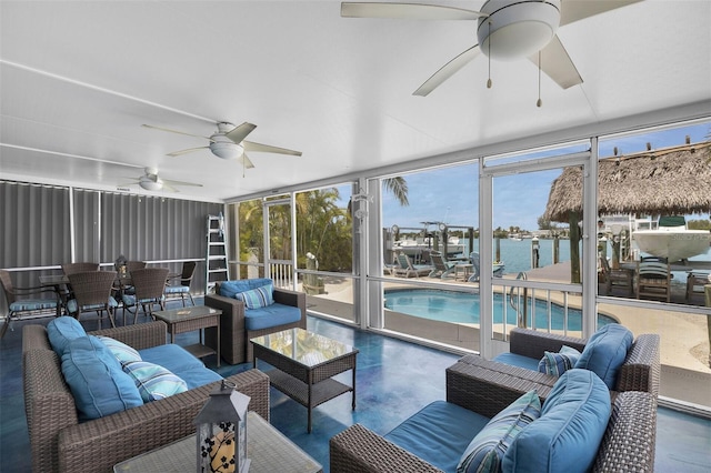 8 Sadowski Cswy, Key Colony Beach, FL 33051 - sunroom / solarium featuring plenty of natural light