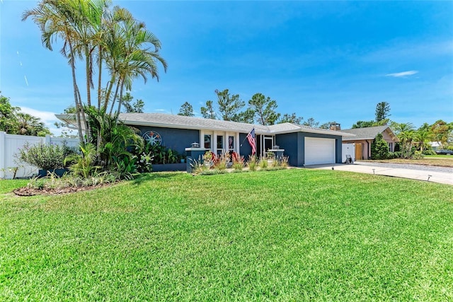 5207 5th Avenue Dr NW, Bradenton, FL 34209 - ranch-style house with concrete driveway, an attached garage, and stucco siding