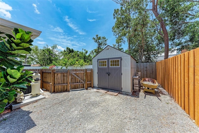 5207 5th Avenue Dr NW, Bradenton, FL 34209 - view of shed with a fenced backyard
