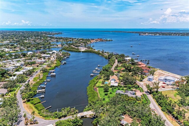 5207 5th Avenue Dr NW, Bradenton, FL 34209 - aerial perspective of suburban area with a nearby body of water