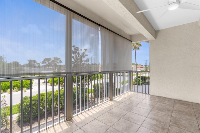 235 Base Ave E Unit 207, Venice, FL 34285 - balcony featuring a ceiling fan