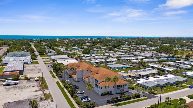 235 Base Ave E Unit 207, Venice, FL 34285 - aerial perspective of suburban area with a large body of water