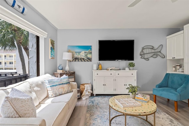 1555 Tarpon Center Dr Unit G 235, Venice, FL 34285 - living room with wood finished floors