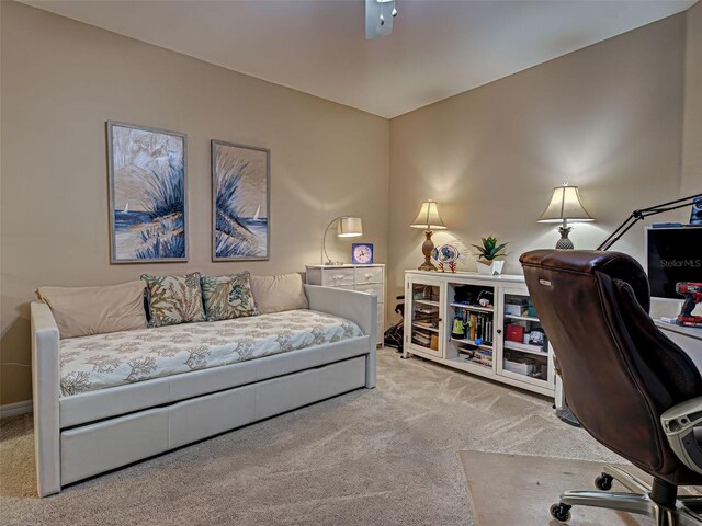 516 Tamiami Trl S Unit 303, Nokomis, FL 34275 - bedroom featuring carpet floors and an office area