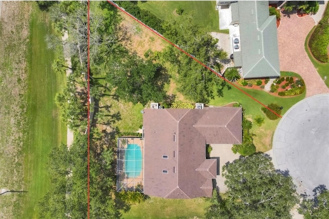188 Grand Oak Cir, Venice, FL 34292 - aerial view of property and surrounding area with a pool area