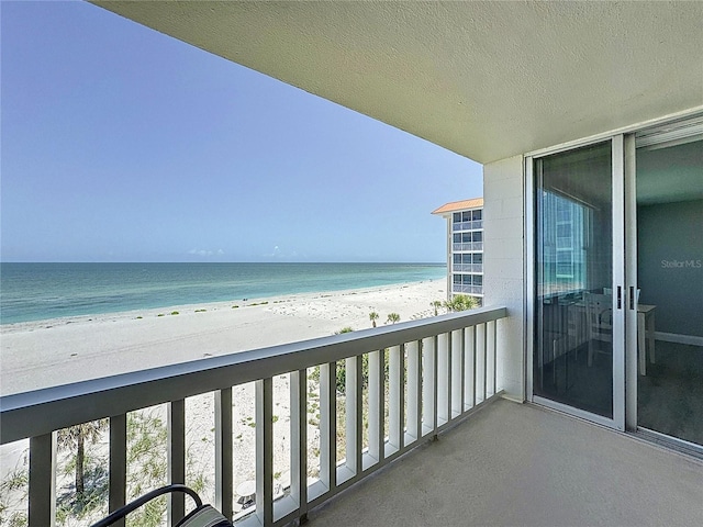 1100 Tarpon Center Dr Unit 503-5C, Venice, FL 34285 - balcony with view of water and beach