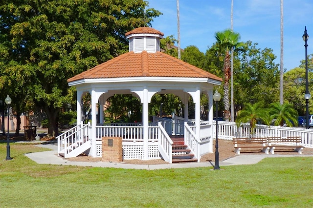 1100 Tarpon Center Dr Unit 503-5C, Venice, FL 34285 - view of community featuring a gazebo