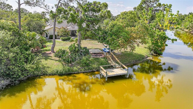 249 Hallcrest Ter, Port Charlotte, FL 33954 - dock area featuring a water view