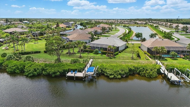 15336 Spanish Point Dr, Port Charlotte, FL 33981 - aerial perspective of suburban area featuring a large body of water