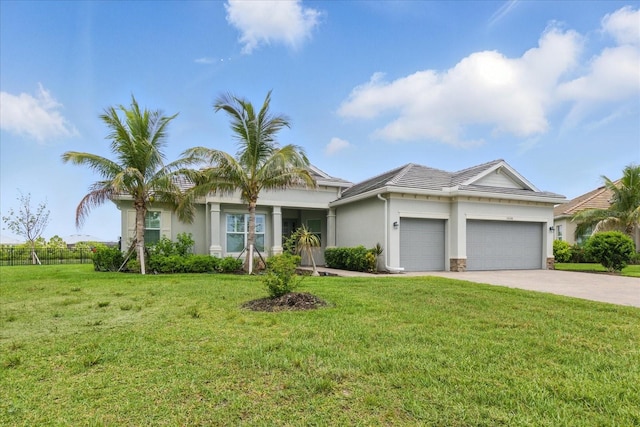 15336 Spanish Point Dr, Port Charlotte, FL 33981 - ranch-style home with a garage, concrete driveway, stucco siding, and a tile roof