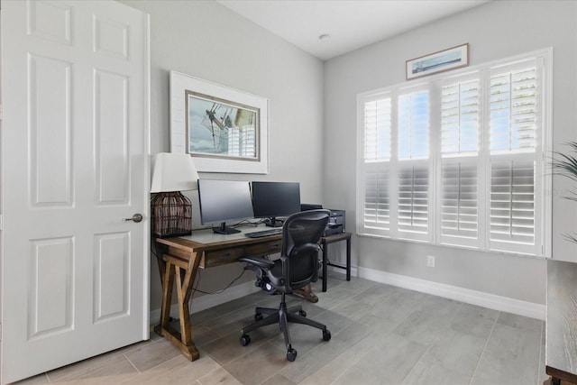 15336 Spanish Point Dr, Port Charlotte, FL 33981 - home office with wood finished floors