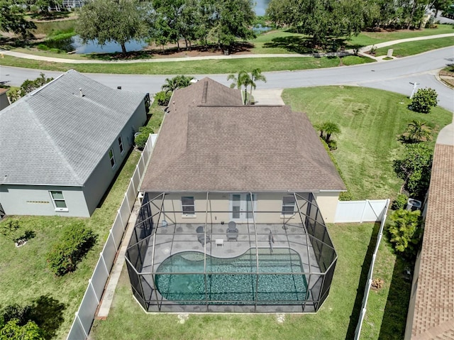 6505 Meandering Way, Lakewood Ranch, FL 34202 - view from above of property featuring a pool
