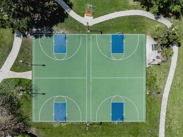 6505 Meandering Way, Lakewood Ranch, FL 34202 - view of sport court featuring community basketball court and a yard