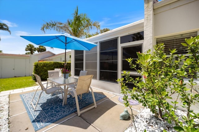 751 Capri Isles Blvd Unit 108, Venice, FL 34292 - view of patio / terrace with outdoor dining area