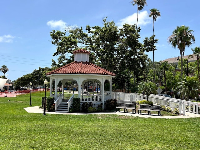 751 Capri Isles Blvd Unit 108, Venice, FL 34292 - view of home's community with a gazebo
