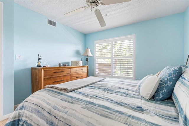 849 Wexford Blvd Unit 849, Venice, FL 34293 - bedroom with a textured ceiling and ceiling fan