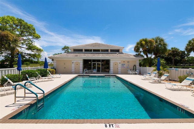 849 Wexford Blvd Unit 849, Venice, FL 34293 - community pool featuring a patio area and an outdoor structure