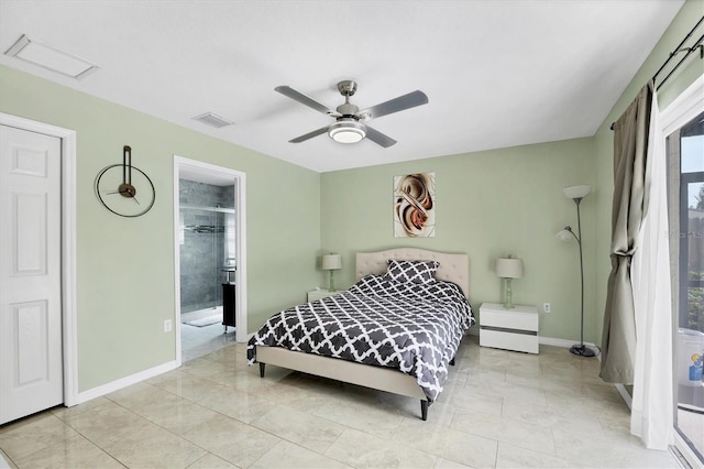 2445 Apache St, Sarasota, FL 34231 - bedroom featuring baseboards and ceiling fan