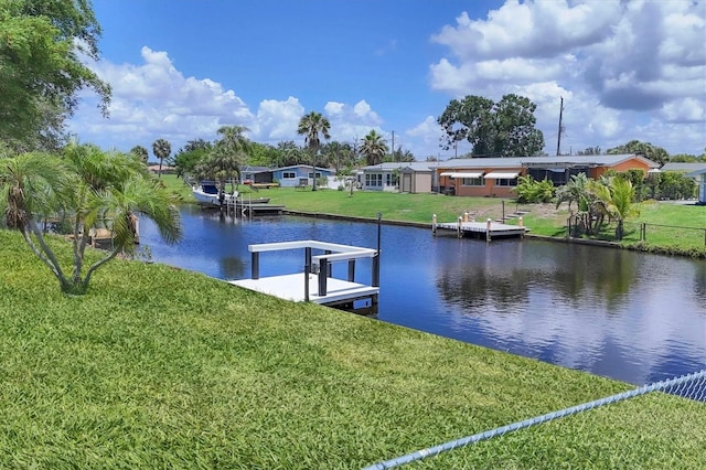 6821 Marius Rd, North Port, FL 34287 - dock area with a water view