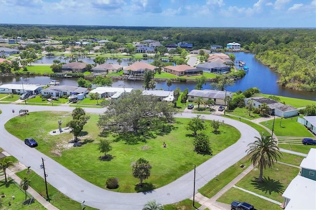 6821 Marius Rd, North Port, FL 34287 - aerial view of residential area featuring a nearby body of water