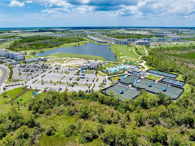 17525 Jadestone Ct, Venice, FL 34293 - aerial view of a large body of water and a golf course