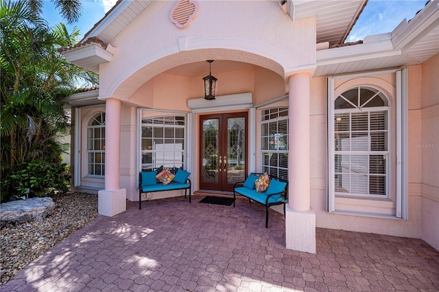 4308 Via Del Santi, Venice, FL 34293 - property entrance with french doors